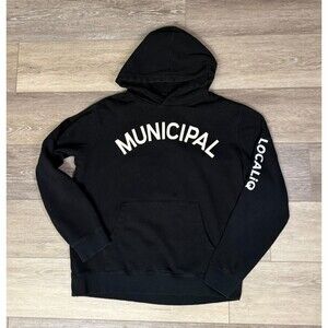 Municipal Sports Utility Gear Hoodie XL Black Natural Origin 300 Pullover  *READ